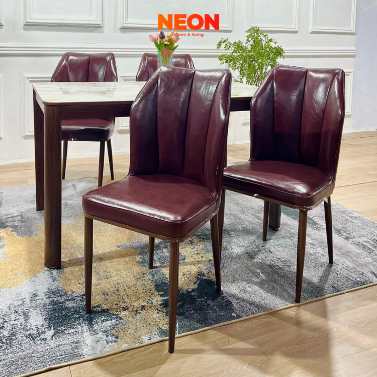 Meja Makan Broni 4 Kursi | Set Meja Makan Besi Minimalis - Image 2