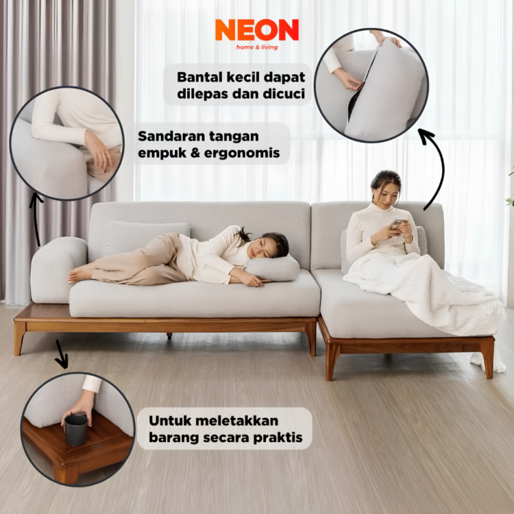 Sofa Anra | Sofa L Ruang Tamu Jumbo - Image 2
